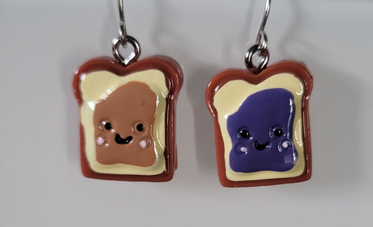 Peanut Butter and Jelly Earrings