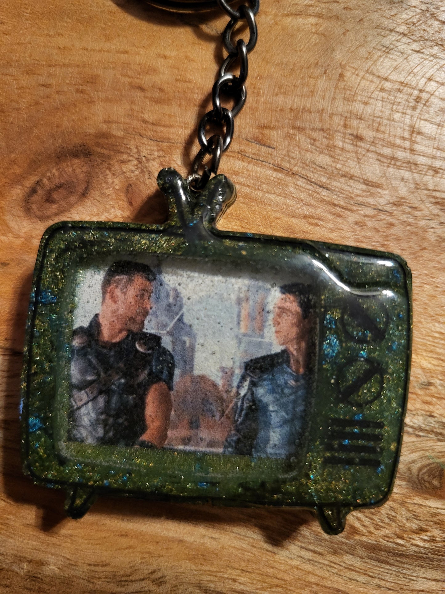 Retro TV Keychains