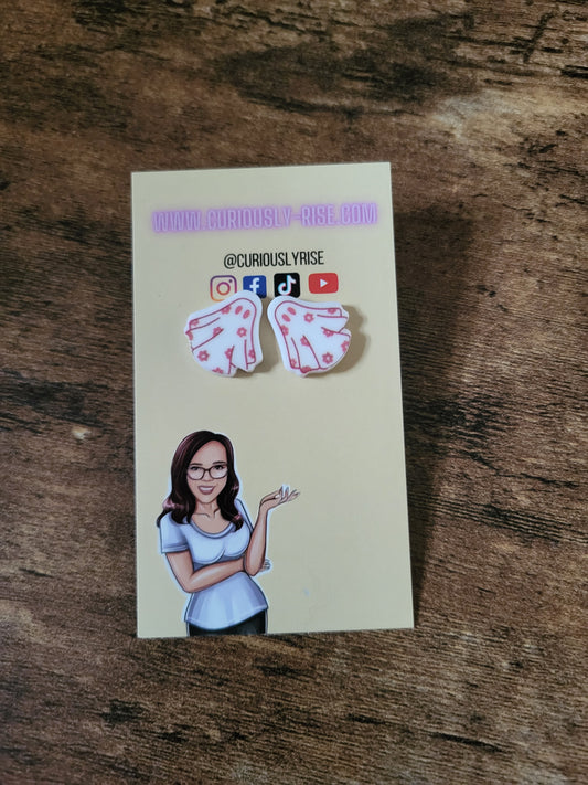 Floral Ghost Earrings