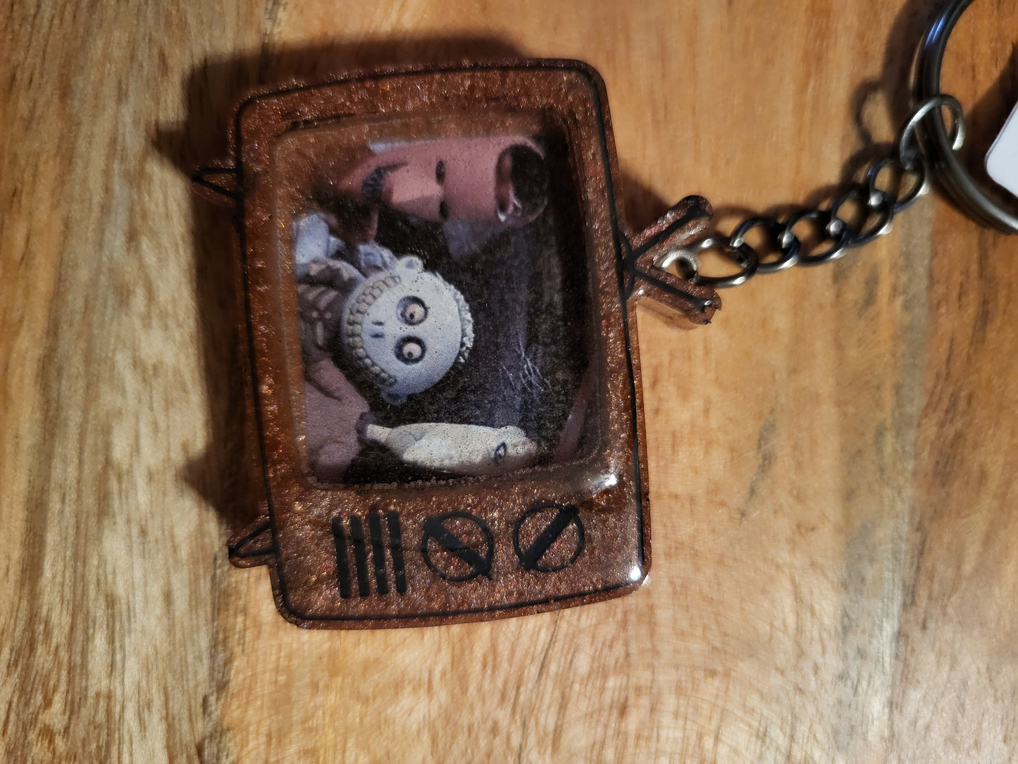 Retro TV Keychains
