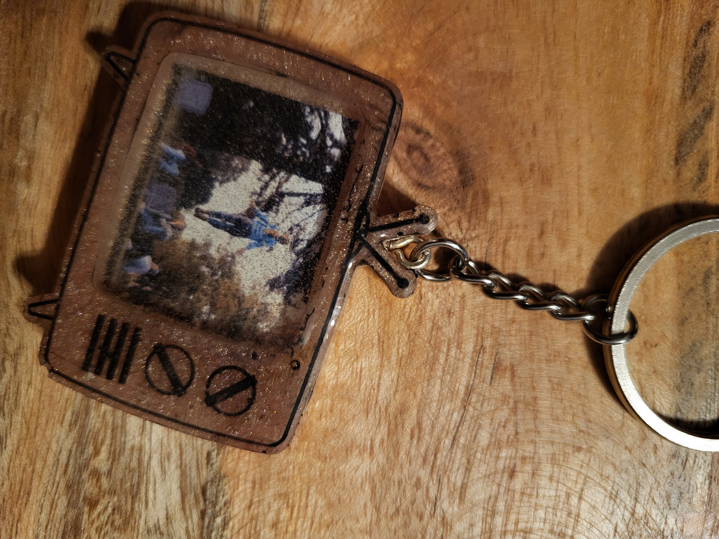 Retro TV Keychains