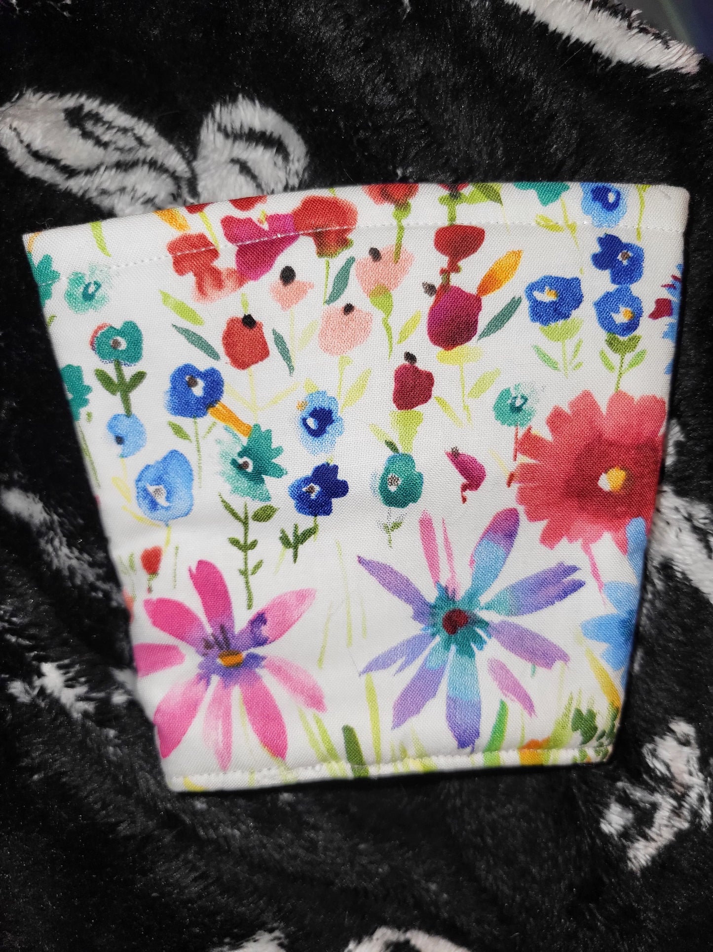 Watercolor Flower Reversible Cup Coozie
