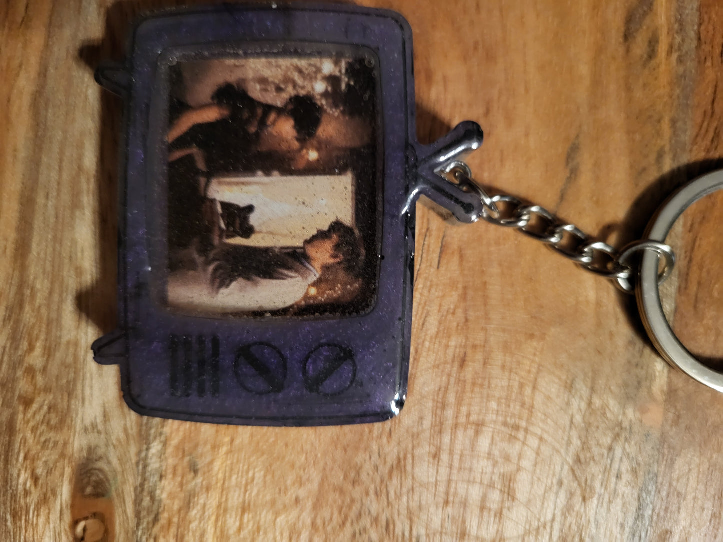 Retro TV Keychains