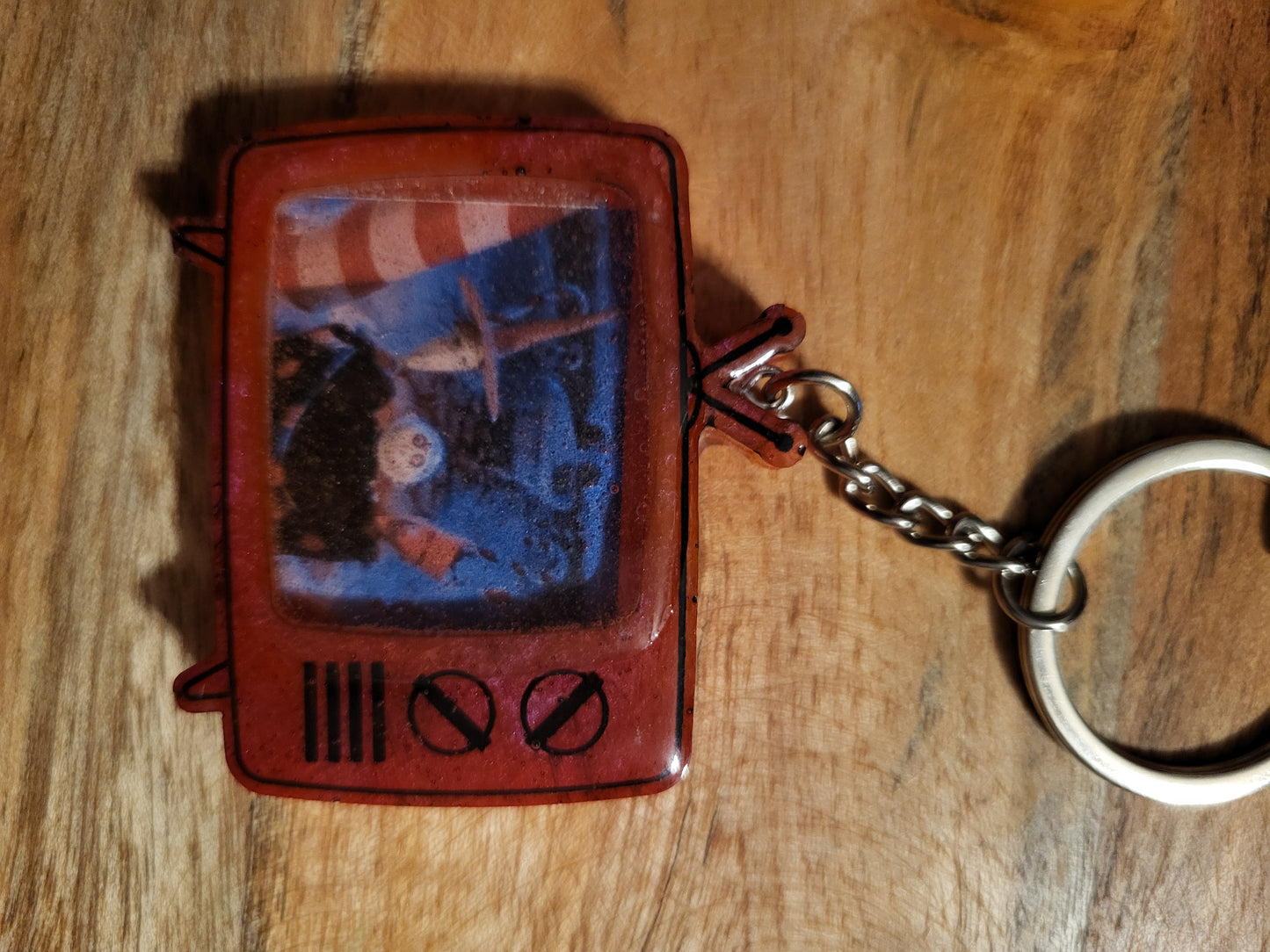 Retro TV Keychains