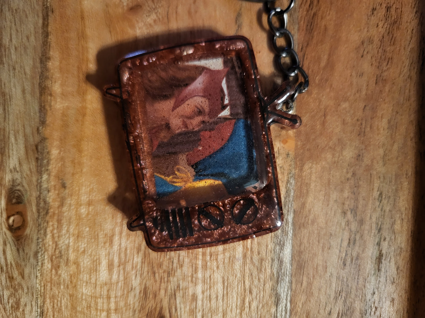 Retro TV Keychains
