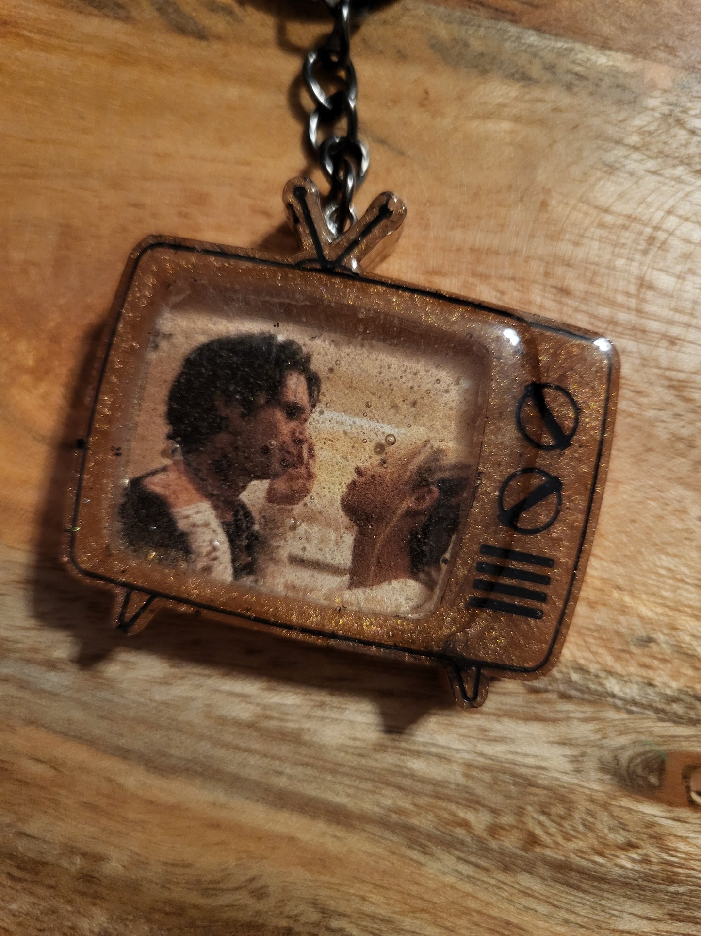 Retro TV Keychains