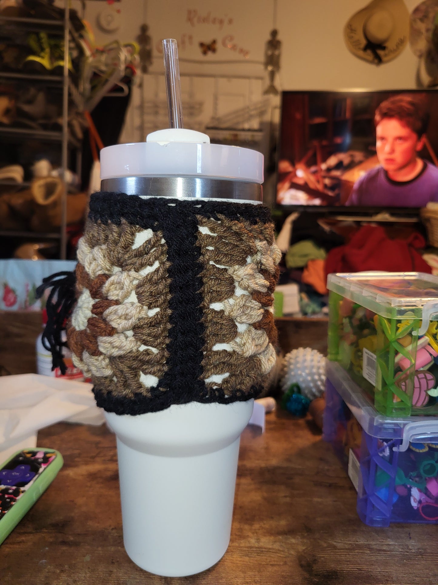 Brown Tumbler Sweater