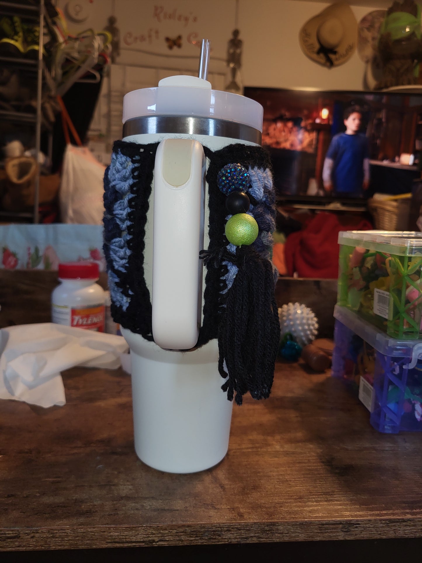 Blue Tumbler Sweater