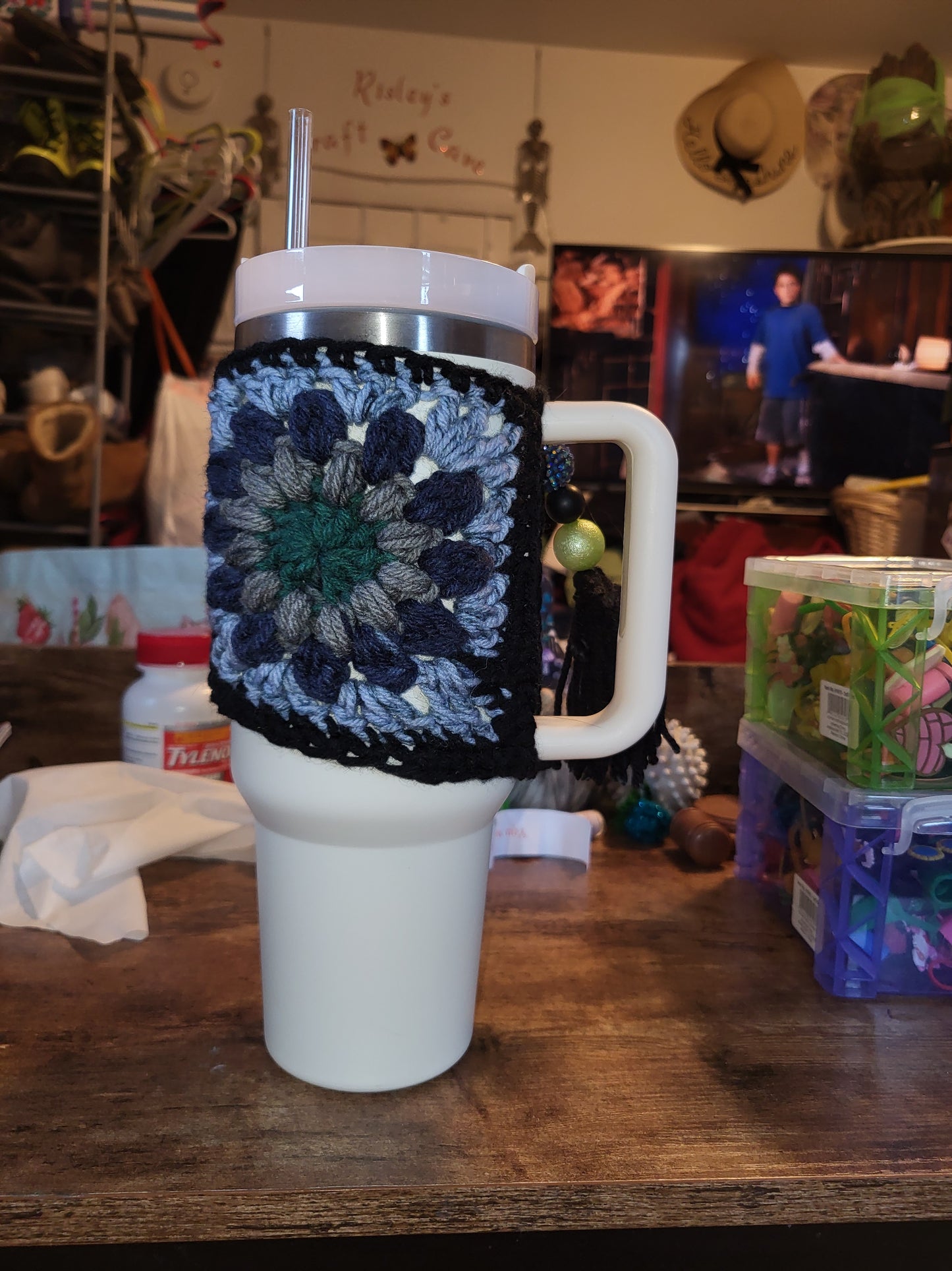 Blue Tumbler Sweater