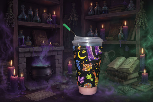 Witchy Reversible Cup Coozie