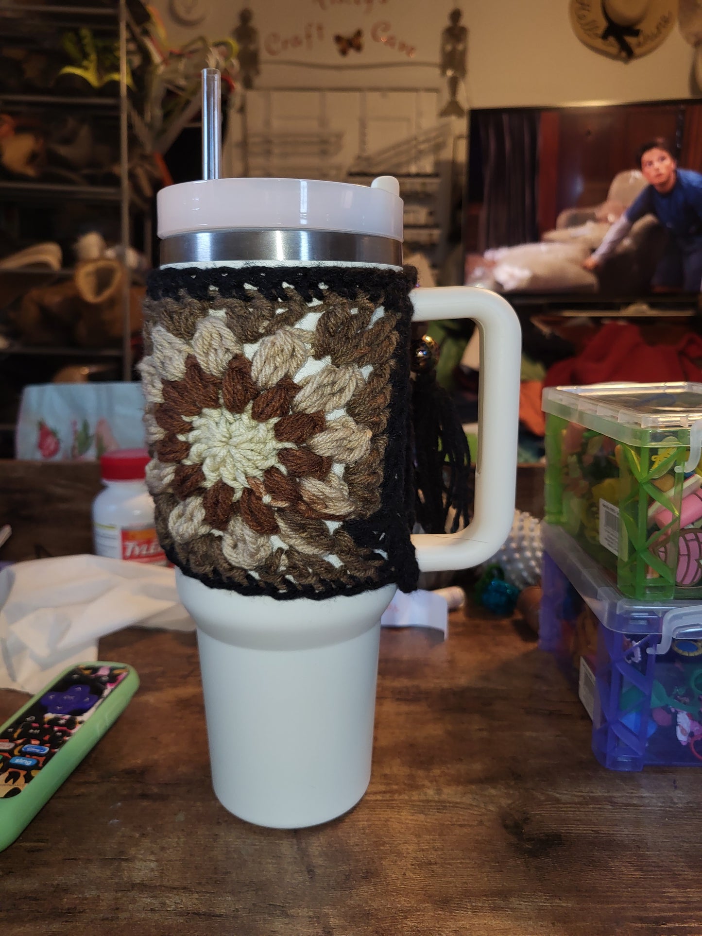 Brown Tumbler Sweater