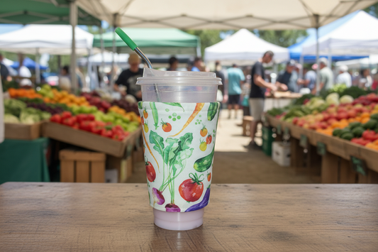 Veggies Reversible Cup Coozie