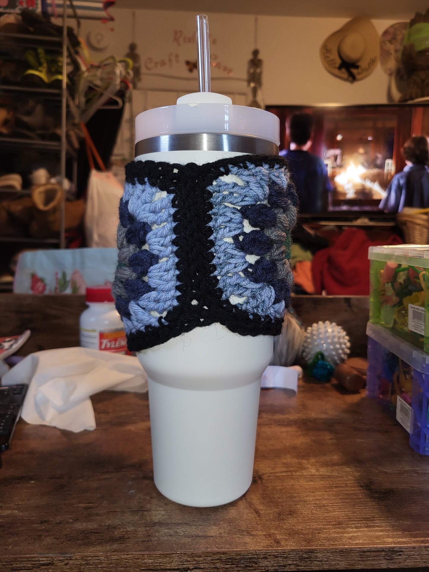 Blue Tumbler Sweater