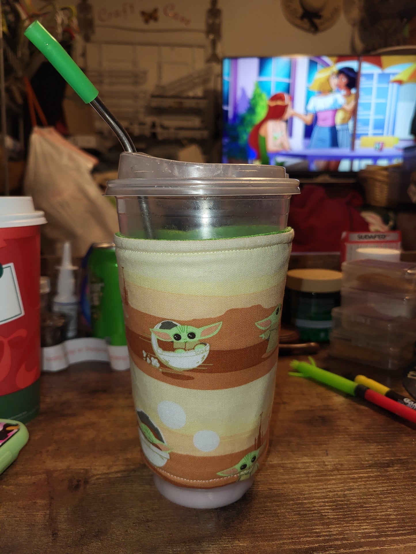 Tiny Alien Reversible Cup Coozie