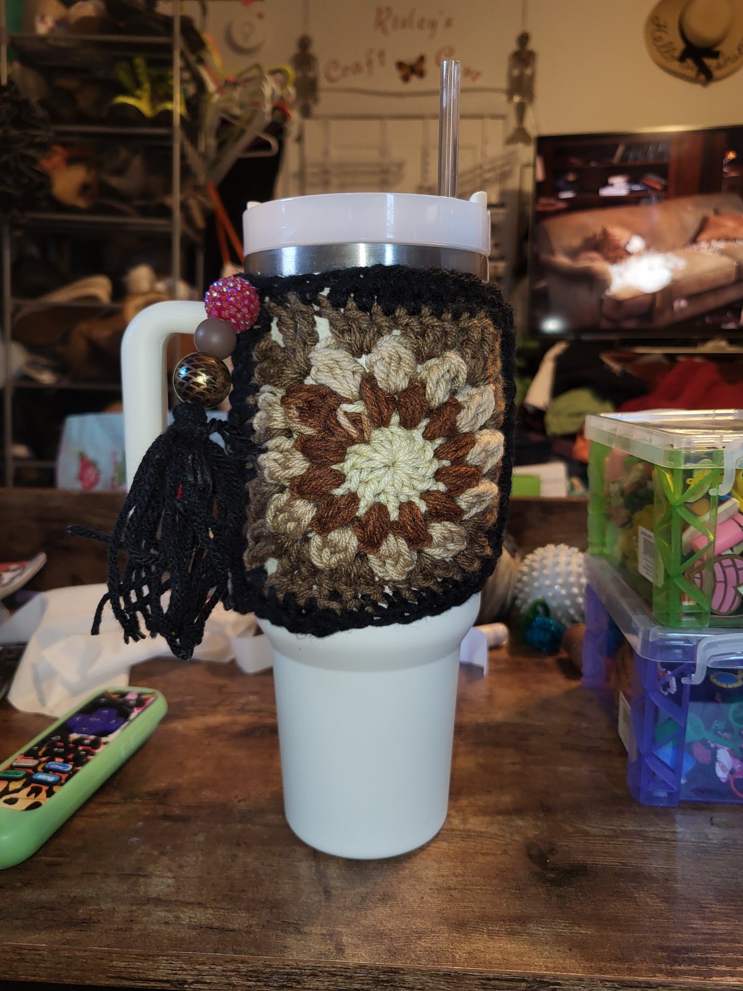 Brown Tumbler Sweater