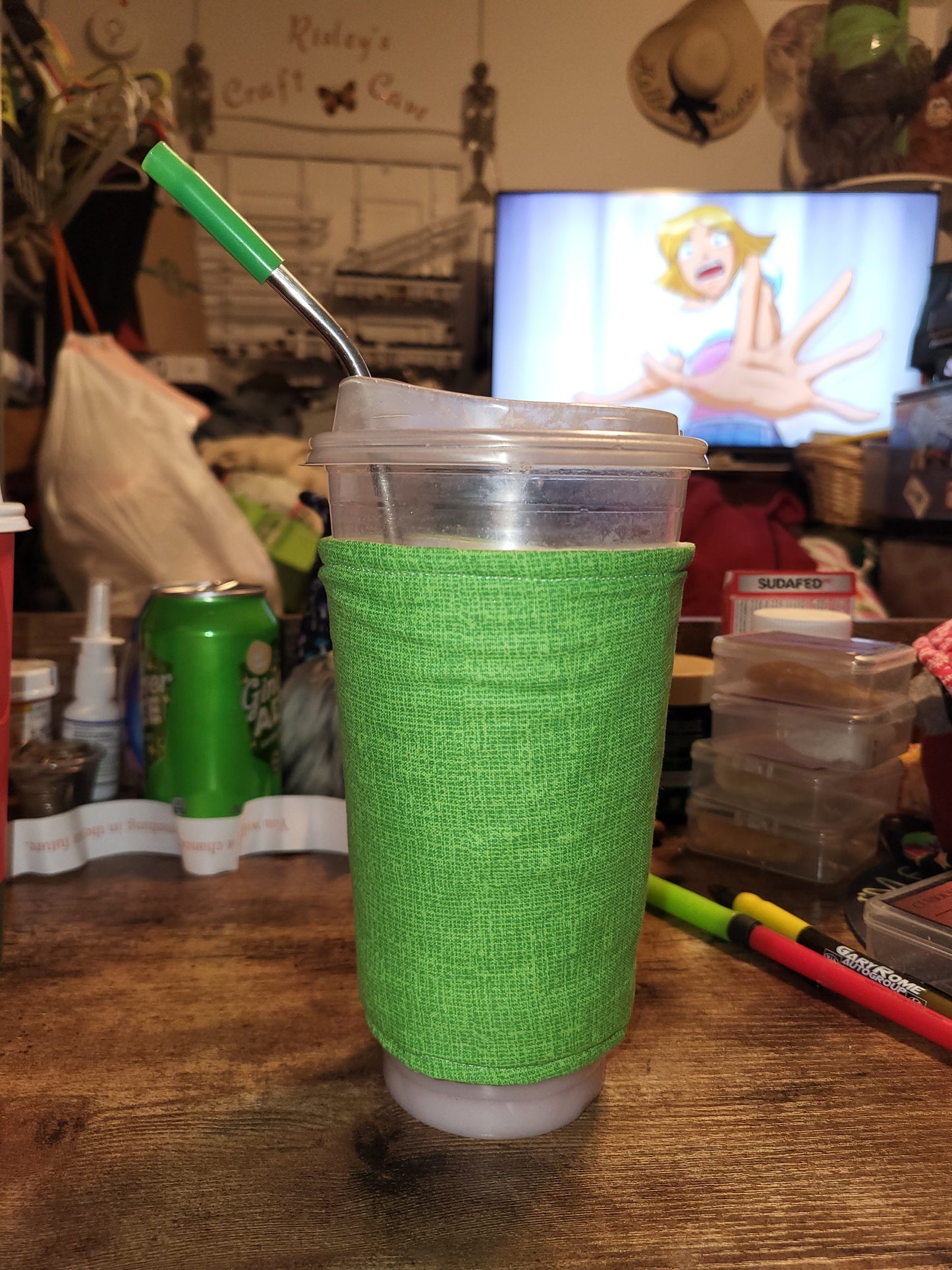 Tiny Alien Reversible Cup Coozie