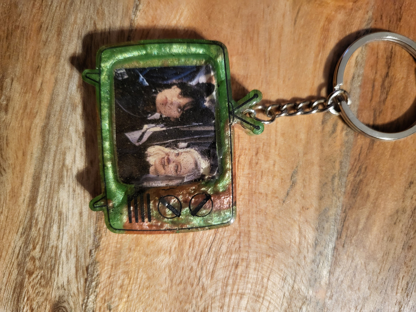 Retro TV Keychains