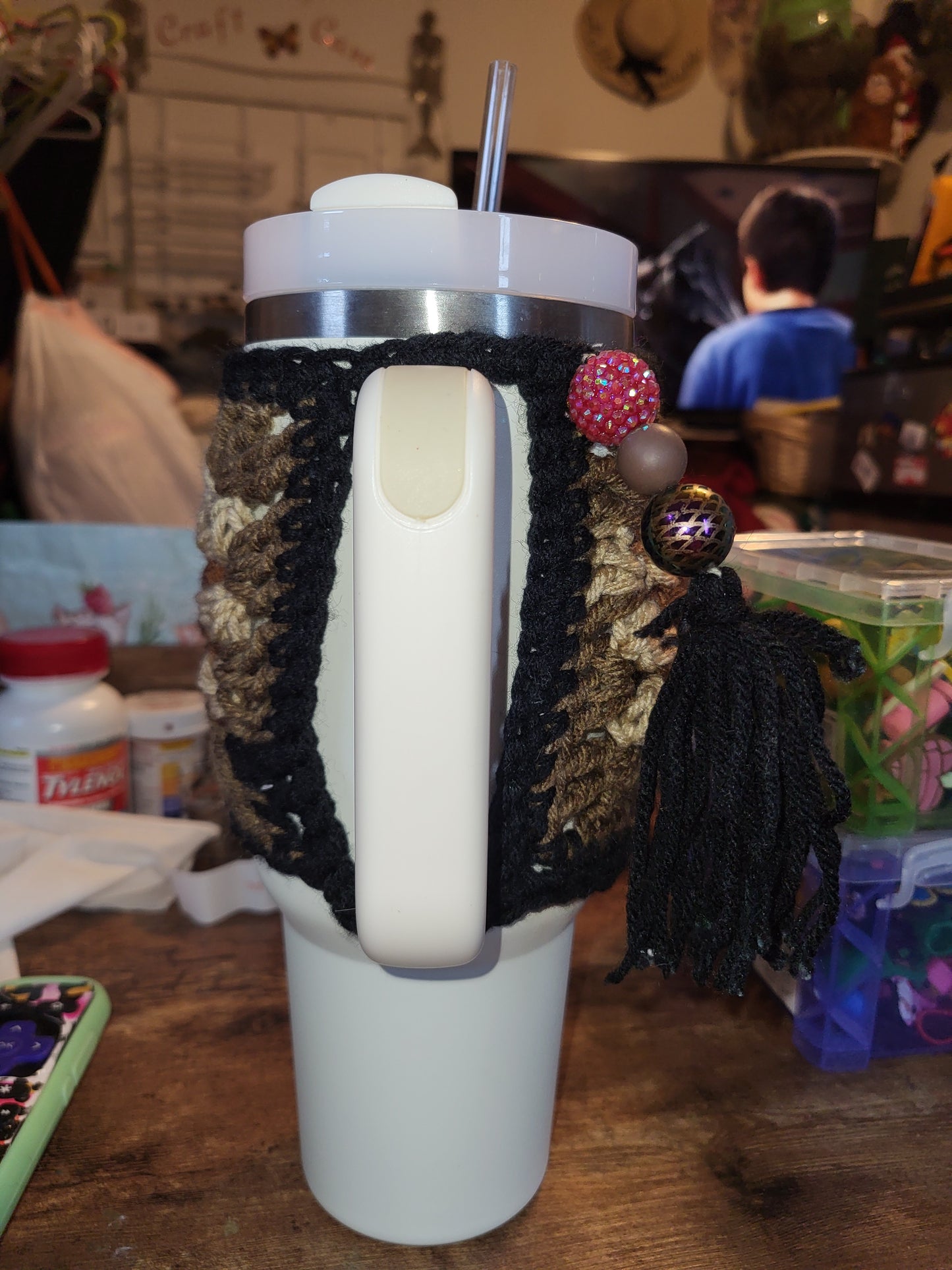 Brown Tumbler Sweater